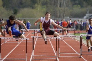 South Kitsap junior Leon La Deaux placed first in the 110- and 300-meter hurdle preliminaries in addition to helping the Wolves finish with the top time in the 1