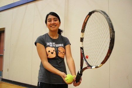 Bremerton High School junior Breanna Casias prepares for the Olympic League season with a smile and determination.