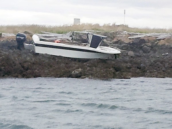 A Suquamish crab boat ran aground on Low Island in the San Juans shortly after midnight July 8.