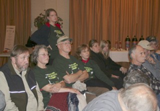 SEED backers attended Wednesday's public meeting decked out in T-shirts reading “The future of Washington is Green.”