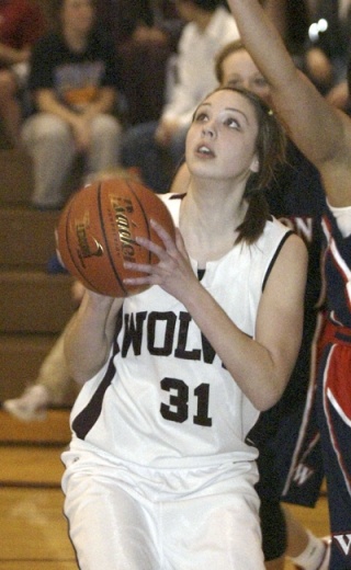 Molly Werder looks for her shot against Wilson.