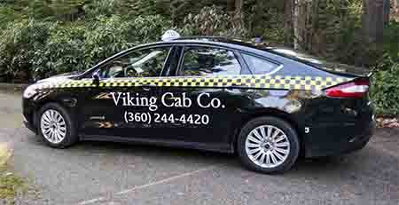 Viking Cab Co. ... new service offers customers water and Wi-Fi.