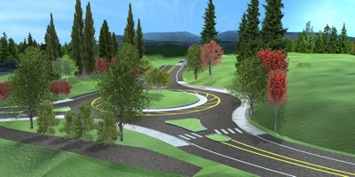 A design rendering of the new roundabout that will be constructed at the intersection where Chico Way meets Silverdale Way and Newberry Hill Road. Construction is scheduled to begin on the project by May 2012.