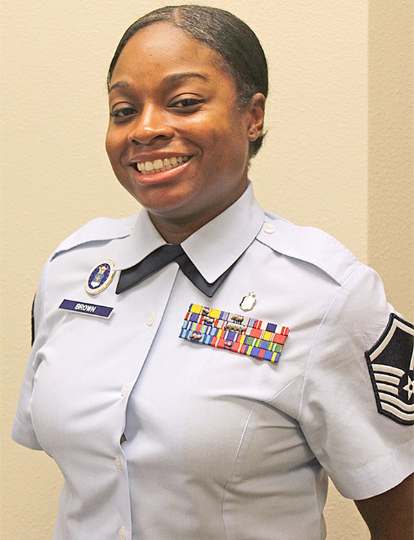 Air Force recruiter and Olympic High School graduate Natasha Brown.