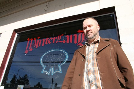 Winterland owner Tony Winters stands outside the now-closed hard rock bar in East Bremerton.