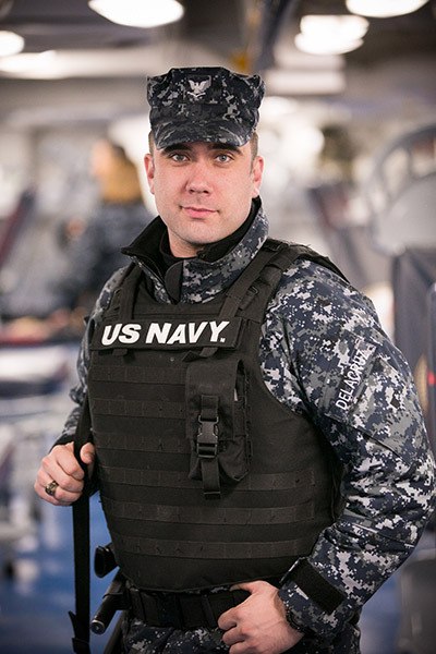 Petty Officer 3rd Class Nicholas Delacruz.