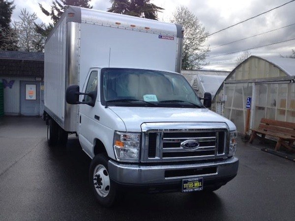 A new 2015 Ford E450 commercial truck will help South Kitsap Helpline pick up food donations throughout the area.