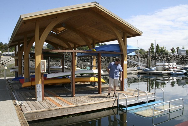 The Port of Kingston installed a kayak storage shelter in 2009 at a cost of $135