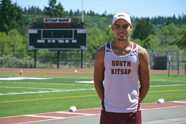 Albert MacArthur is the 2016 Port Orchard Independent Male Athlete of the Year. He scored the first receiving touchdown on South Kitsap High’s new football field. He finished second in both the long jump and triple jump in 2016 at the state track meet. And he has accepted a scholarship to continue competing in track and field at Utah Valley University.