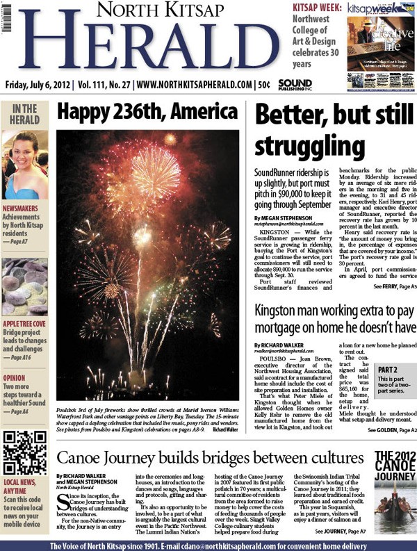 The July 6 North Kitsap Herald: 32 pages in two sections