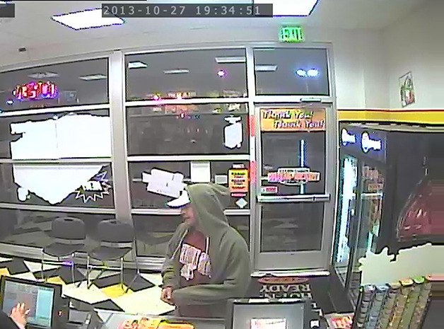 Bremerton police have released this photo of an armed robbery suspect in hopes that the public will be able to help identify him.