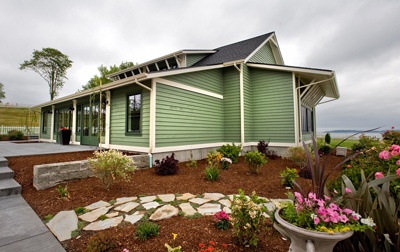 The Hood Canal Vista Pavilion is the first significant structure to be built in the Port Gamble since 1920.