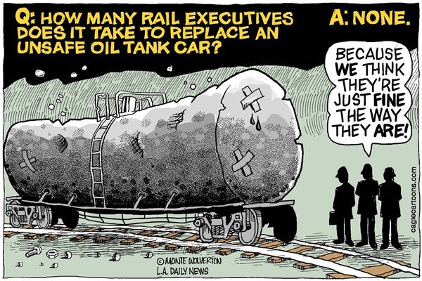 Oil Tank Car Safety | Cartoon of the Day | Kitsap Daily News
