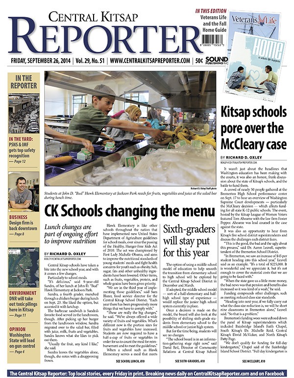 The Sept. 26 Central Kitsap Reporter: 56 pages in four sections — news