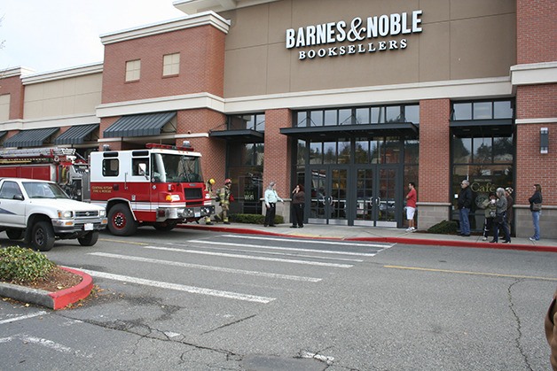 Barnes & Noble Booksellers evacuated patrons when an alarm activation went off around 11 a.m. Wednesday.