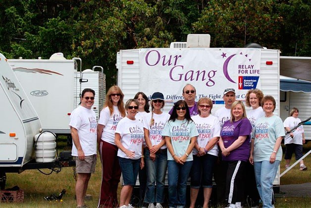 The “Our Gang Raytheon” team has been participating in the Relay for Life for 18 years