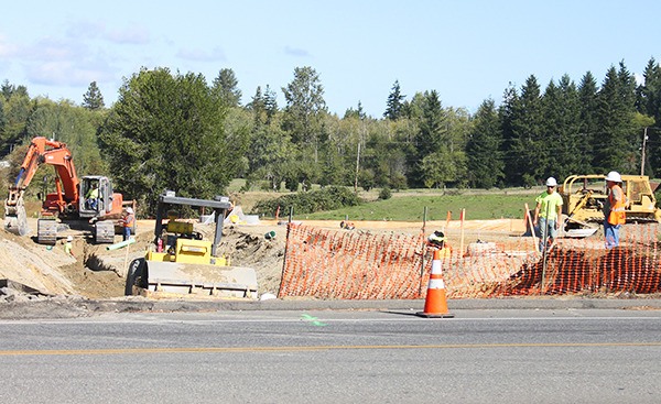 Land is being cleared for a new Les Schwab tire center on Sedgwick