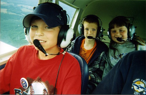 The Young Eagles take to the sky at the annual Fly-In. The event flies an average of 110 children each year.