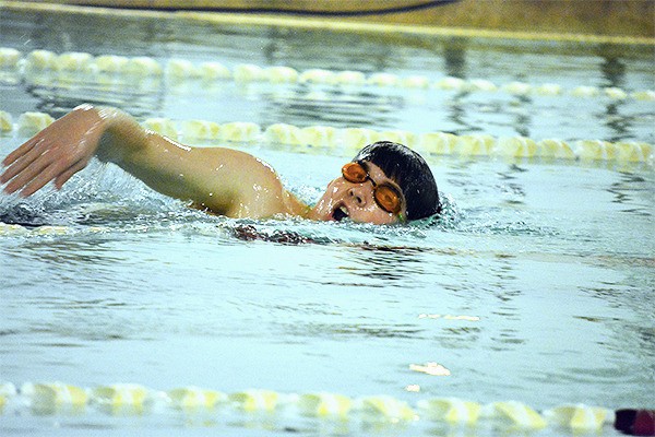 South Kitsap High’s boys swim and dive team prepares for the West Central District competition Feb. 4-6 at the Curtis Aquatic Center in University Place.