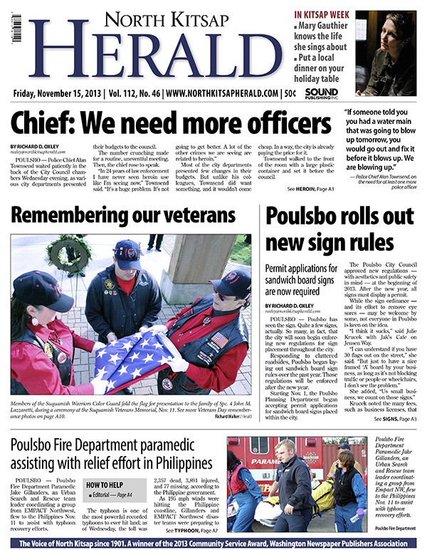 The Nov. 15 North Kitsap Herald: 44 pages in two sections