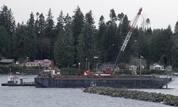 The Kingston marina dredge was completed Dec. 18. The dredging was finished under budget and ahead of schedule.