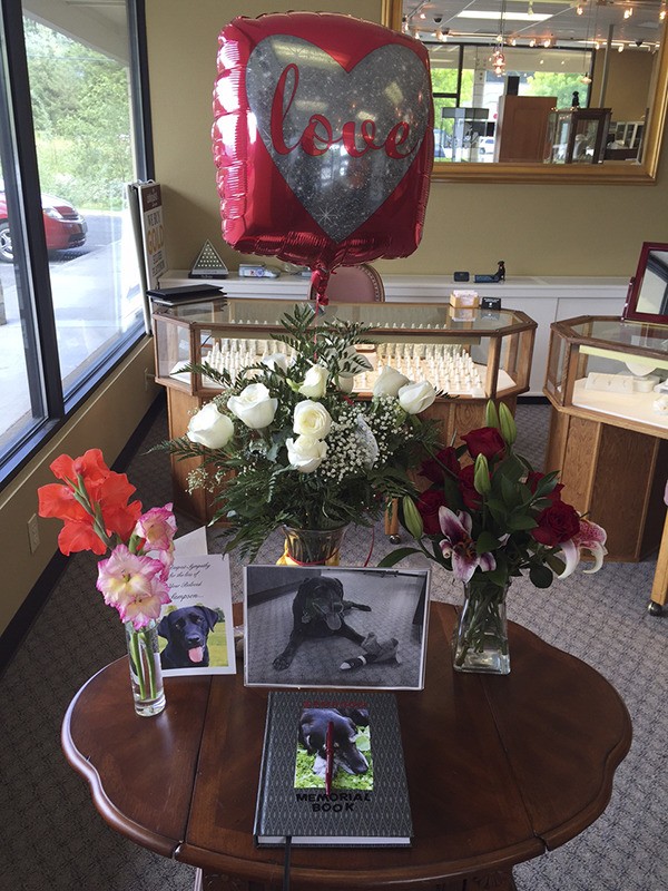 Visit Dahlquist's Fine Jewelry and sign the memorial book for Sampson