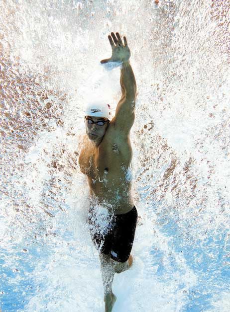 Nathan Adrian swims the 100-meter freestyle in the 2012 Summer Olympics in London. He will try and retain his gold-medal title in Rio.