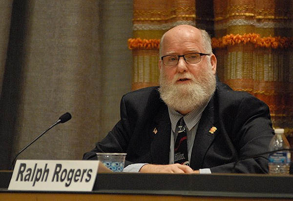 Ralph Rogers speaks at the Norm Dicks Government Center Oct. 13.
