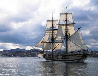 Lady Washington is sailing to Port Orchard Marina this week.