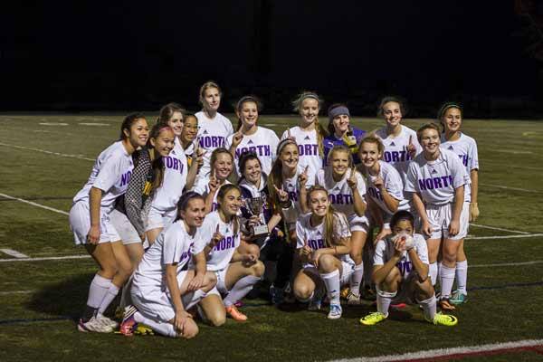 The North Kitsap girls varsity soccer team defeated the Kingston Buccaneers Oct. 28 to finish the season undefeated (16-0)