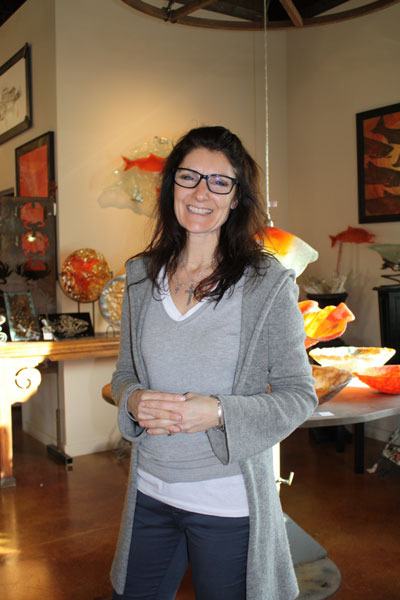 Lisa Stirrett has moved her art studio to a larger location.
