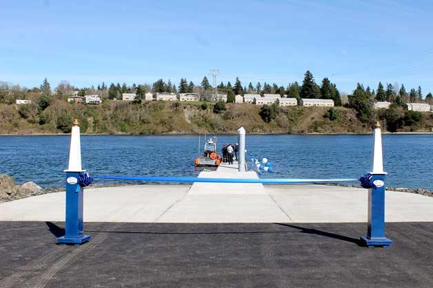 The Port of Bremerton Commissioners and staff celebrated the newly constructed Evergreen Boat Launch and Float at the Evergreen Rotary Park in Bremerton at 3 p.m. on St. Patrick's Day