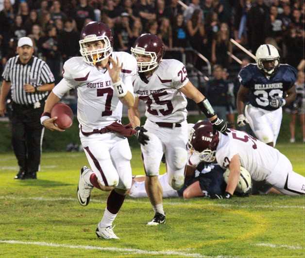 South Kitsap quarterback Kevin Whatley and his teammates could not overcome five turnovers in Friday's 31-12 loss at Bellarmine Prep.