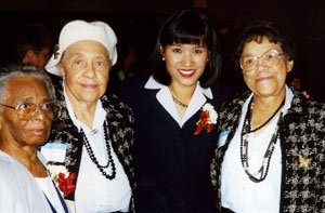 Marie Greer (second left) and Lillian Walker (far right) were inseparable during their 60-plus year friendship.
