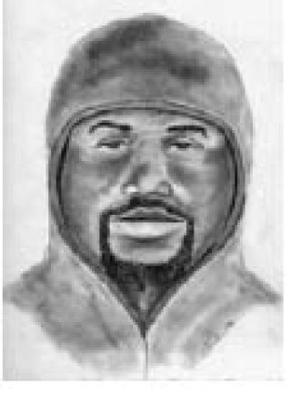 A police sketch of a suspect in Central Kitsap robberies (left) and slain cop killer Maurice Clemmons.