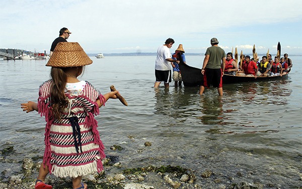 “Of the photos I took Aug. 4 during the canoe landings at Suquamish
