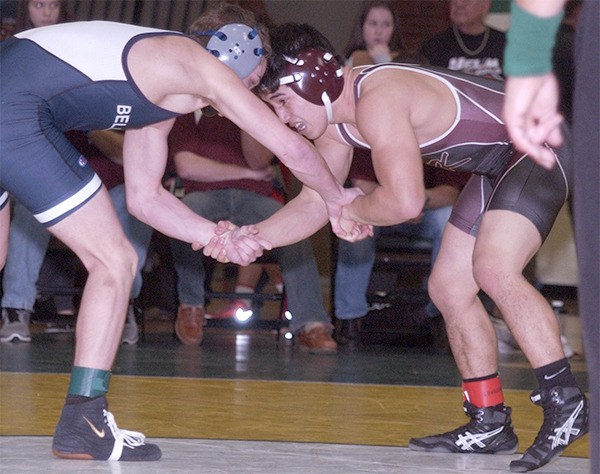 South Kitsap junior Deion Anderson earned a 6-2 decision Saturday against Bellarmine Prep’s Jed Klein to earn a regional title at Inglemoor. It marked the second consecutive week Anderson beat Klein.