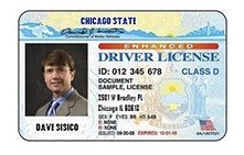 Someone wanting to rent a vacation home using the name David Sisico provided this obviously-fake driver's license to the property owner. This license says it was issued by 'Chicago State