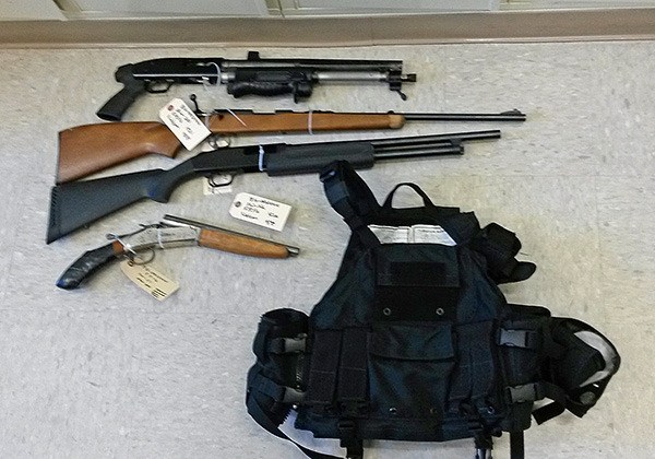Undercover police seized four firearms in a Bremerton drug bust May 5.