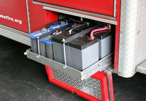 Auxiliary batteries equipped on two Poulsbo ambulances allow crews to turn off their engines while at calls.