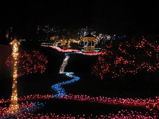 Ron Comin's home on Big Valley Road in Poulsbo has become an annual attraction for holiday lights.