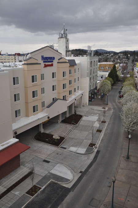 Downtown business owners hope the Fairfield Inn