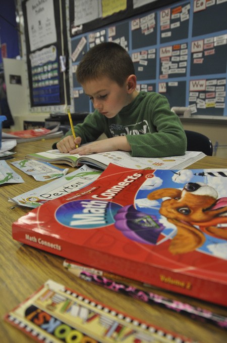 Esquire Hills Elementary School first-grader Nathan Fletcher