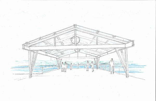 A new covered community pavilion at Port Orchard Marina Park as been proposed by the Port of Bremerton.