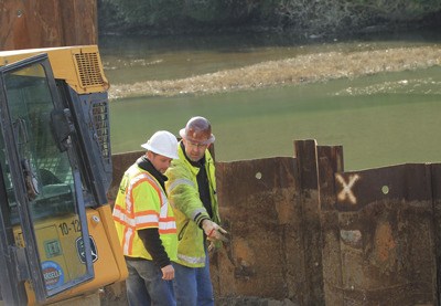 Removal of a road and culvert allows for free flow of water and movement of sealife.