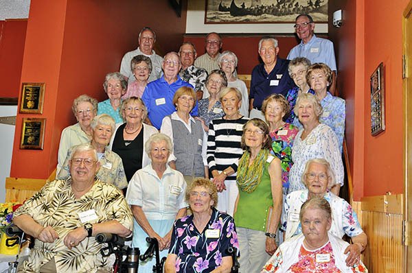 Members of the North Kitsap High School Class of 1949 meet for their 65th-year reunion.
