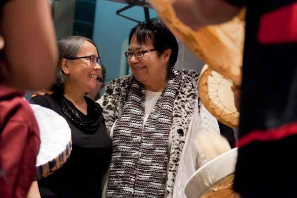 Cindy Webster-Martinson is congratulated by her mother