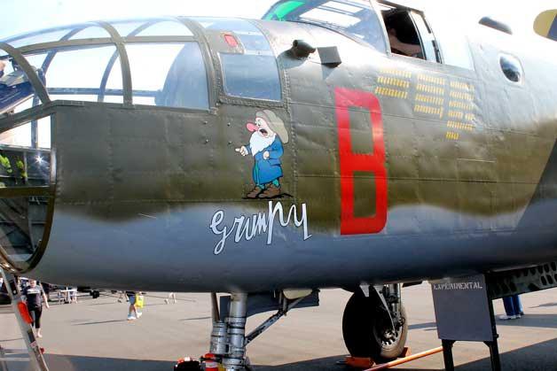 The original Grumpy flew 125 missions before being retired back to the States
