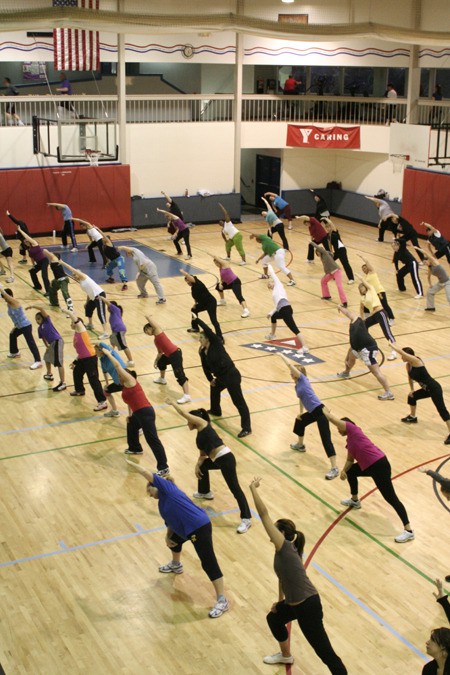 The Bremerton Family YMCA hosts a Zumba class Tuesday night at the facility’s gymnasium.