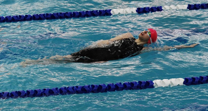 South Kitsap senior Aspen Monkhouse aims to break Mt. Rainier’s Leona Jennings’ 2008 state-record time of 22.92 seconds in the 50-yard freestyle.